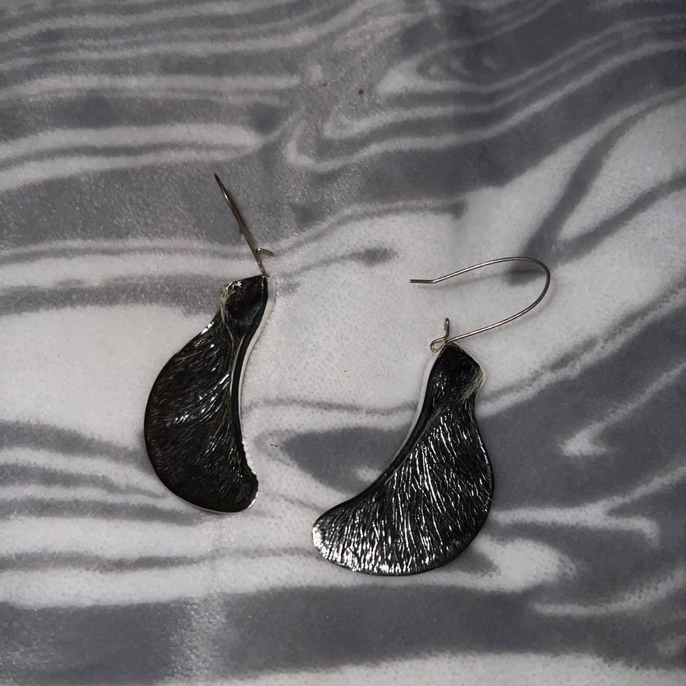 Silver Leaf earrings